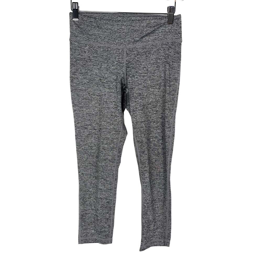Aritzia TNA Small S Heather Gray Cropped Capri Leggings Workout Yoga Spacedye